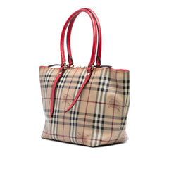 Small Haymarket Check Coated Canvas Salisbury Tote