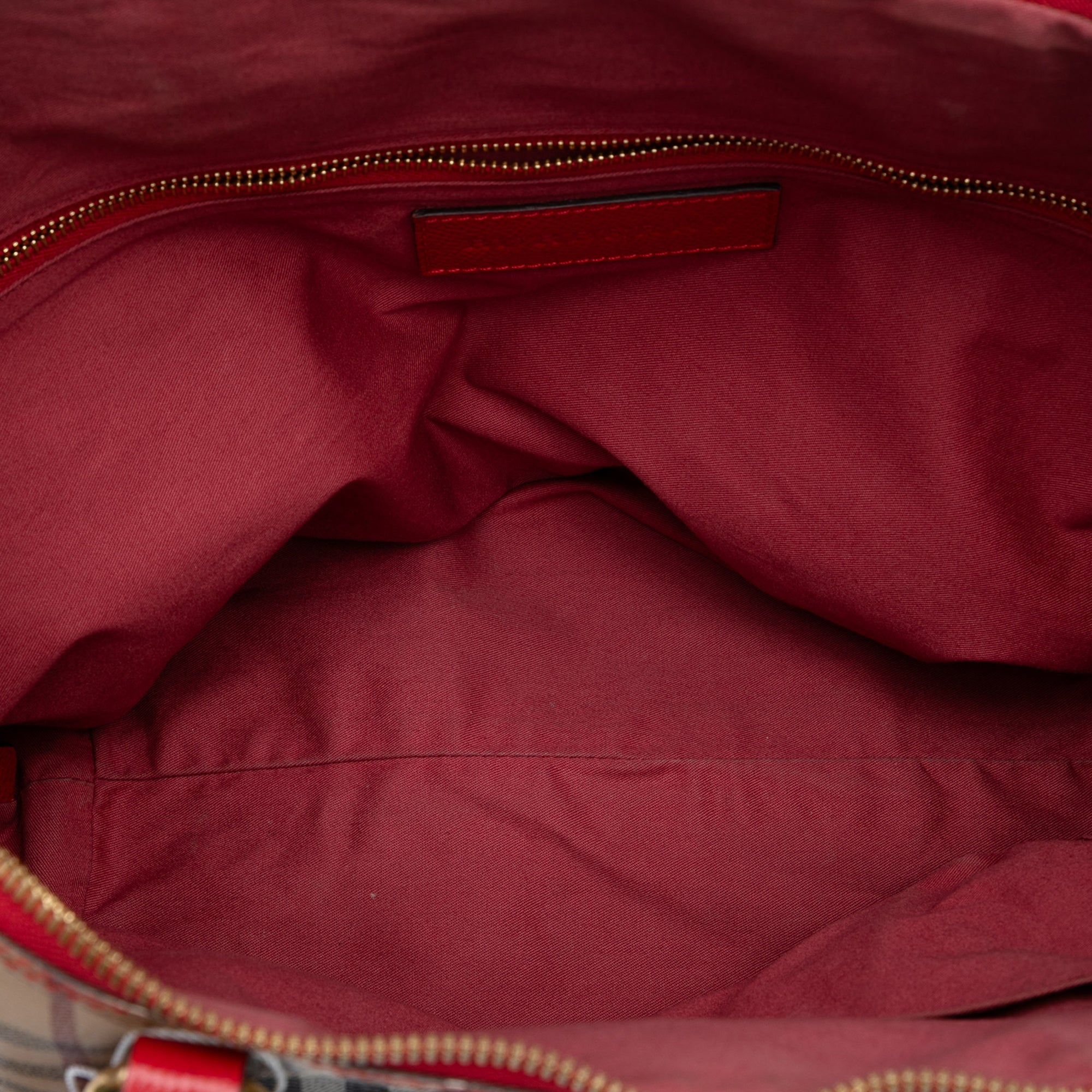 Small Haymarket Check Coated Canvas Salisbury Tote