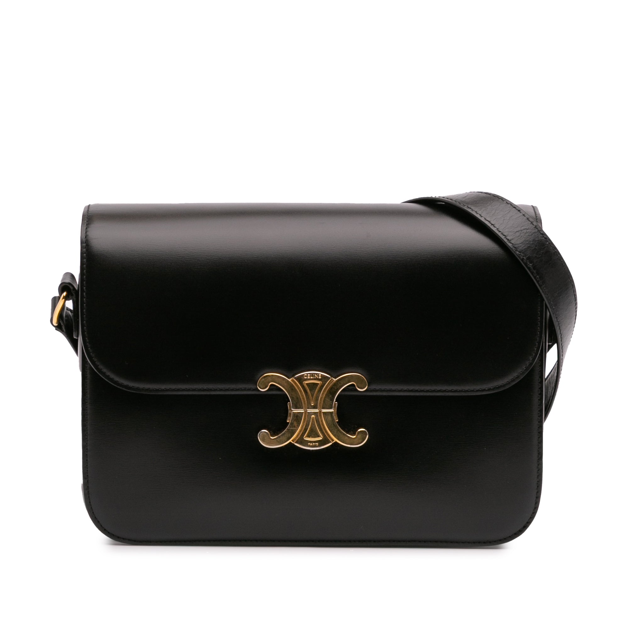 Large Shiny Calfskin Triomphe Crossbody