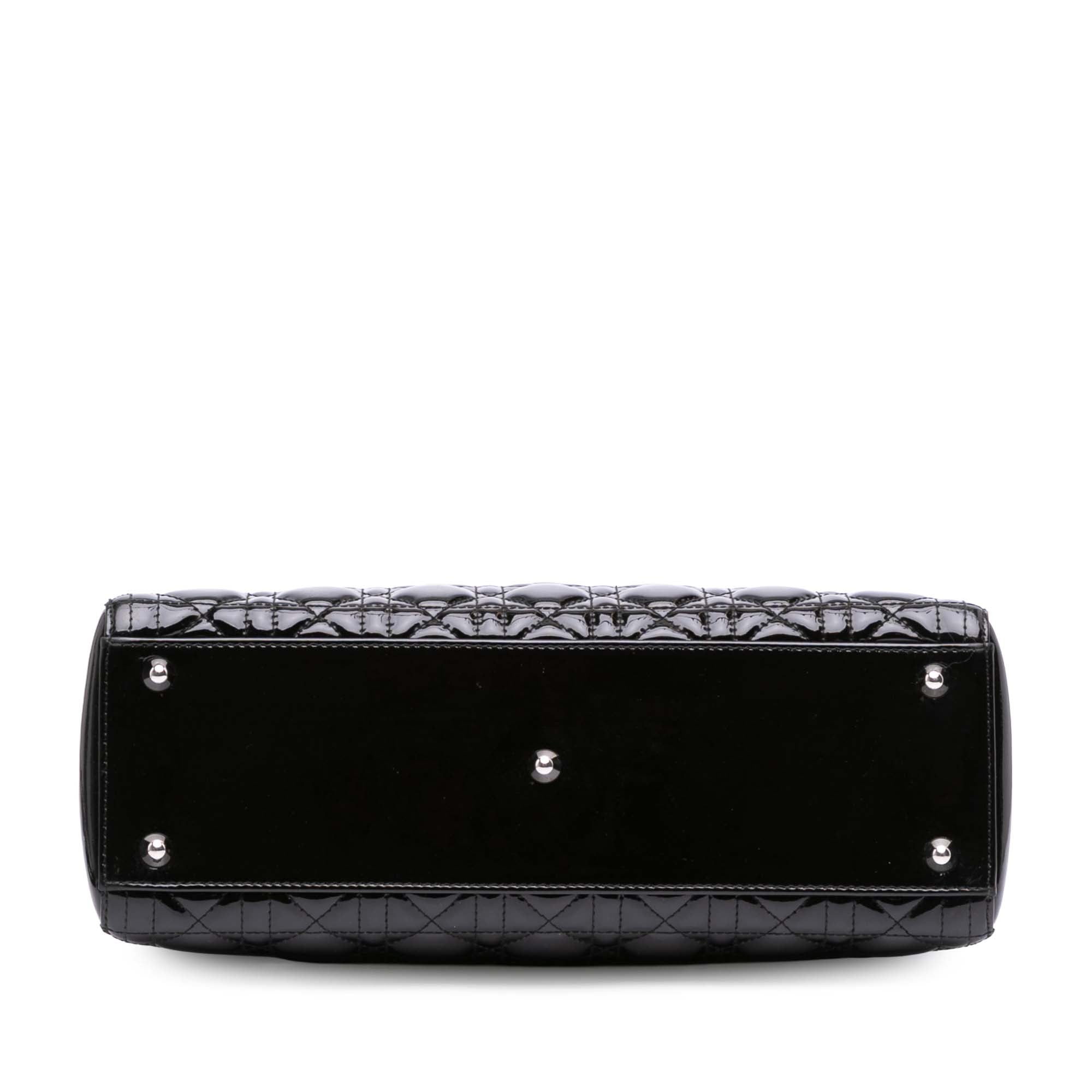Large Patent Cannage Lady Dior