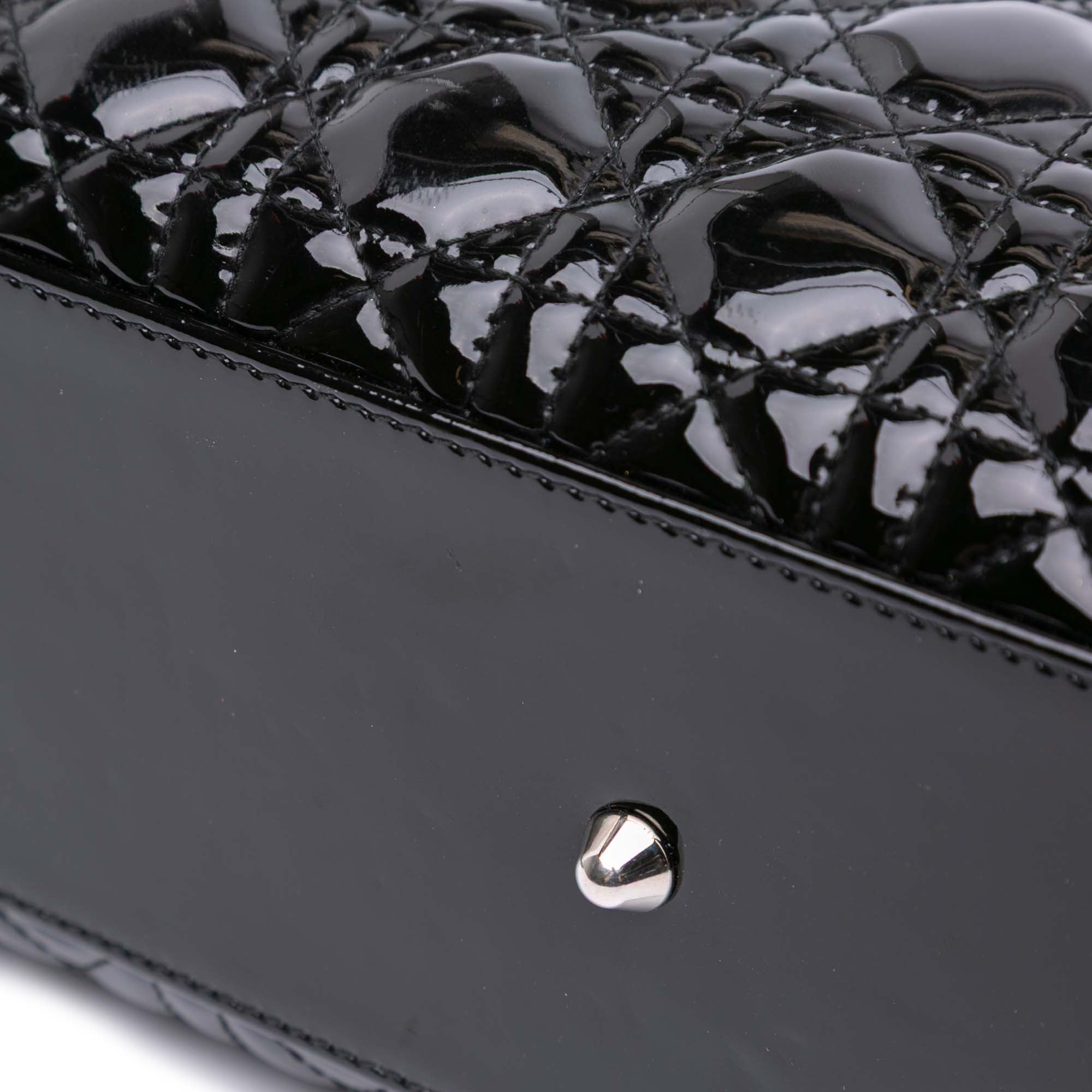 Large Patent Cannage Lady Dior