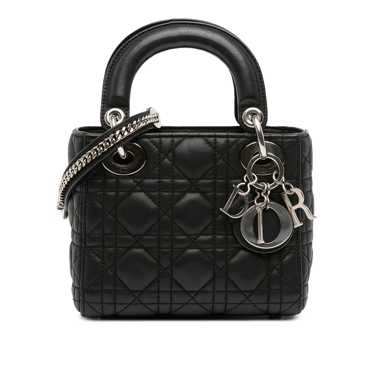 Mini Lambskin Cannage Lady Dior