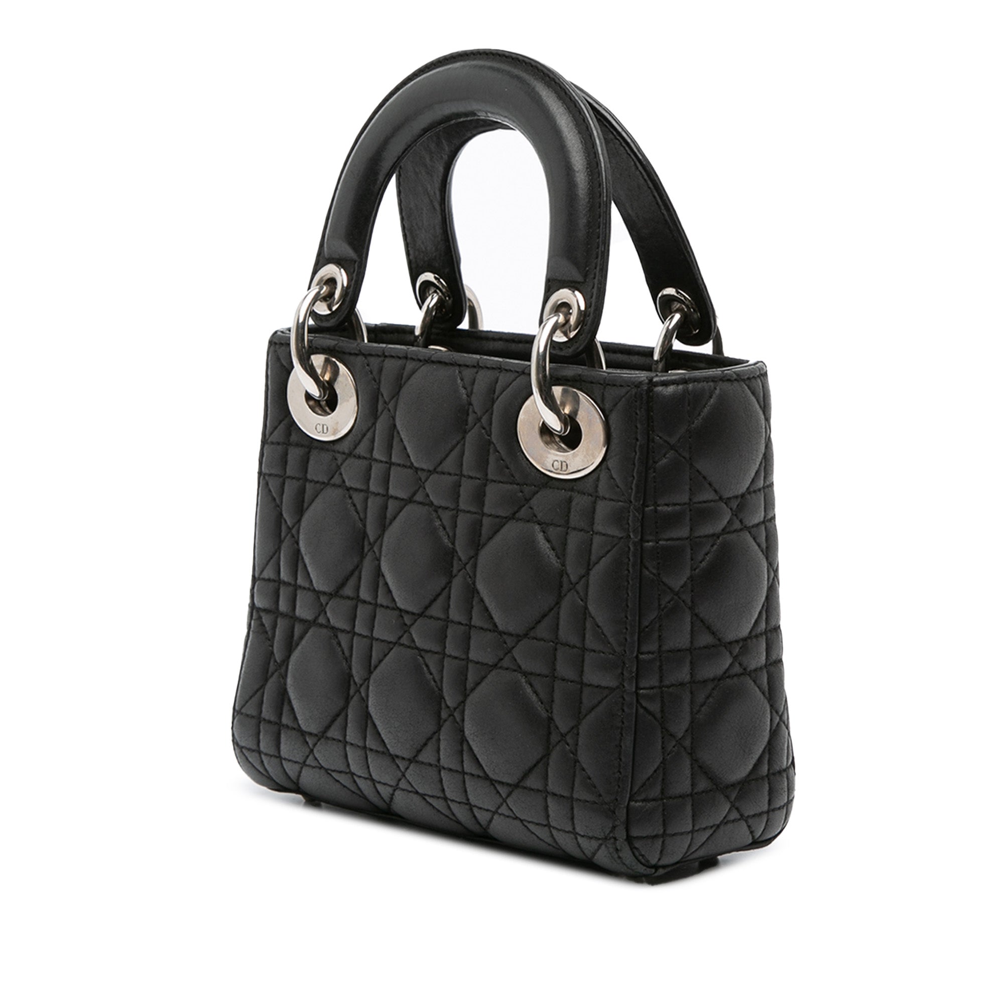 Mini Lambskin Cannage Lady Dior