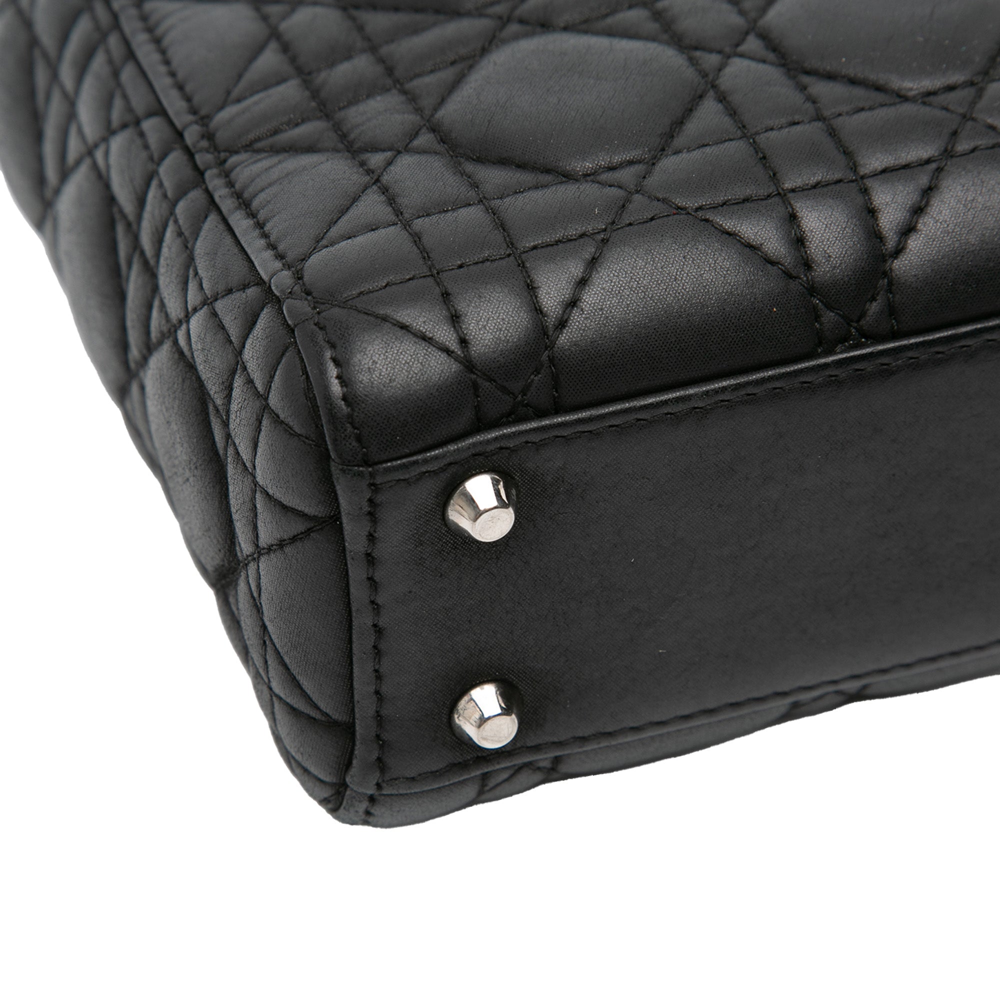 Mini Lambskin Cannage Lady Dior