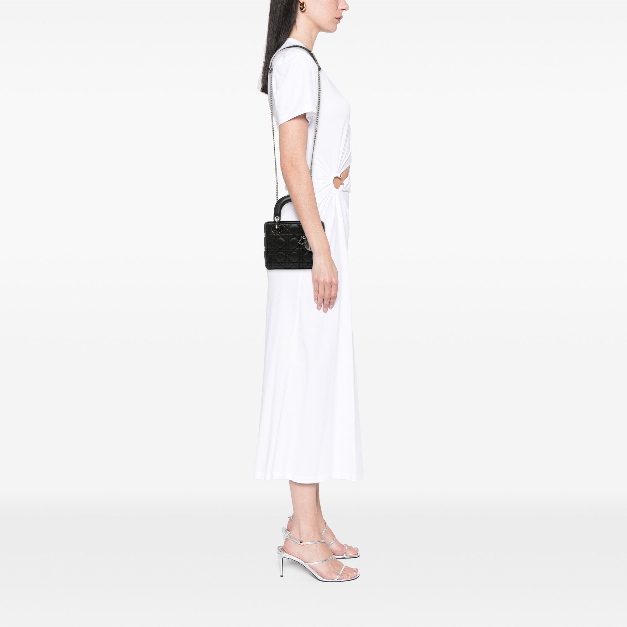 Mini Lambskin Cannage Lady Dior
