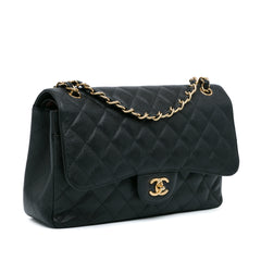 Jumbo Classic Caviar Double Flap_1