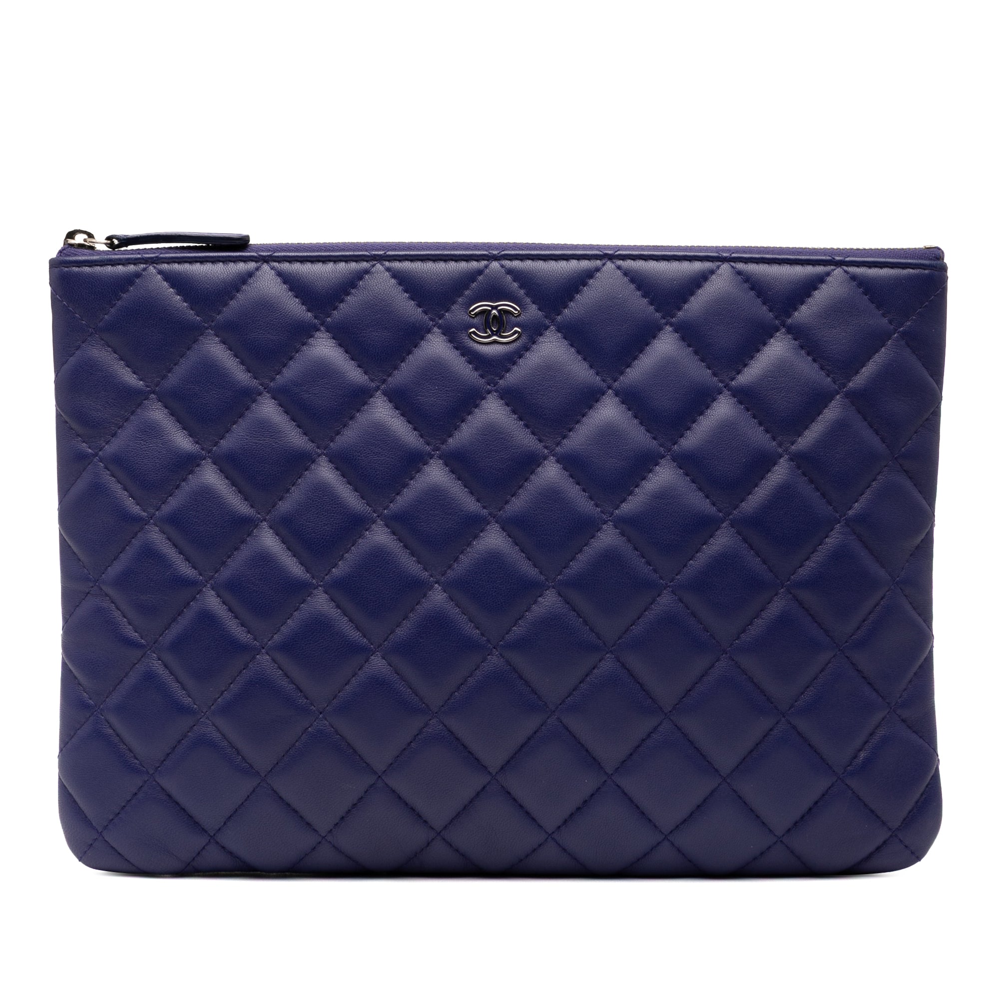 Medium CC Quilted Lambskin O Case Clutch