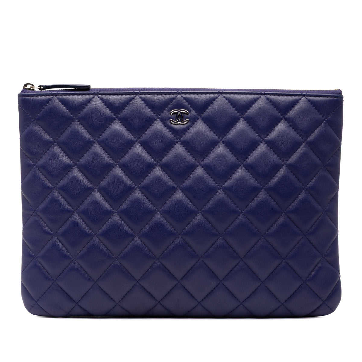 Medium CC Quilted Lambskin O Case Clutch