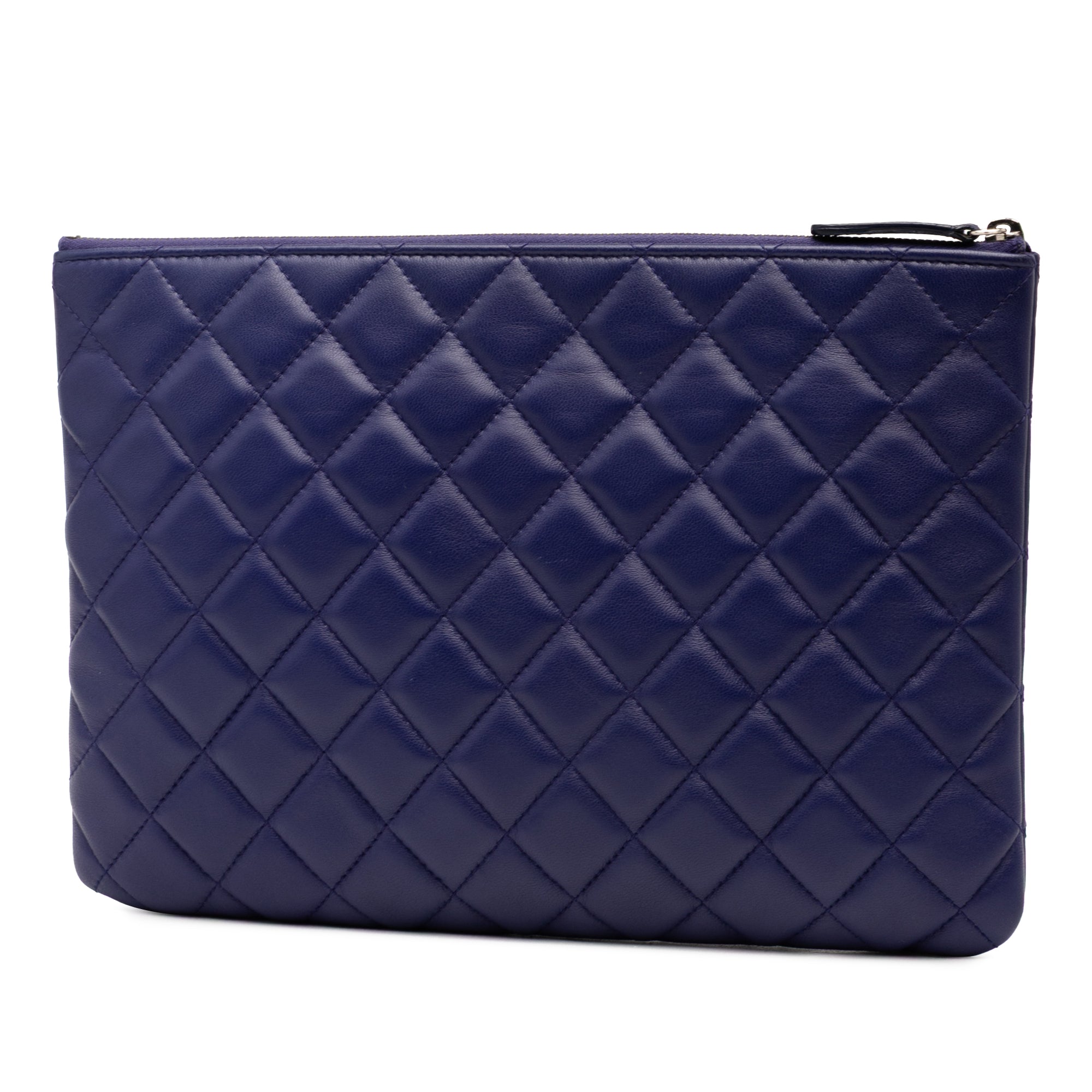 Medium CC Quilted Lambskin O Case Clutch