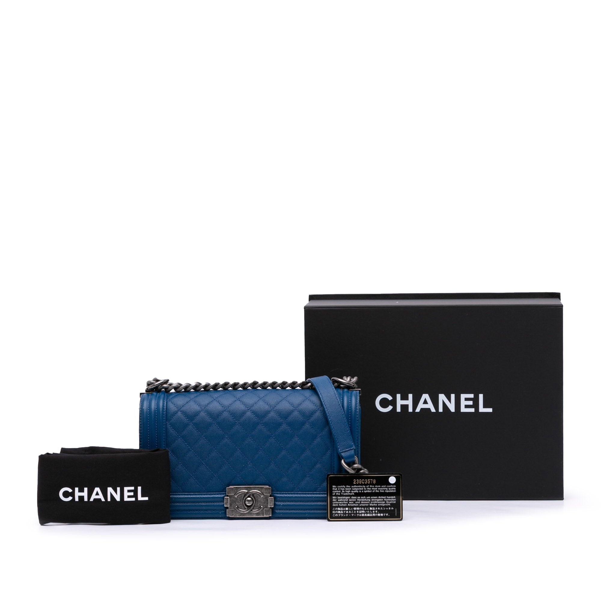 Old Medium Quilted Caviar Boy Flap