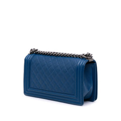Old Medium Quilted Caviar Boy Flap