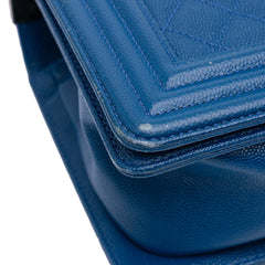 Old Medium Quilted Caviar Boy Flap