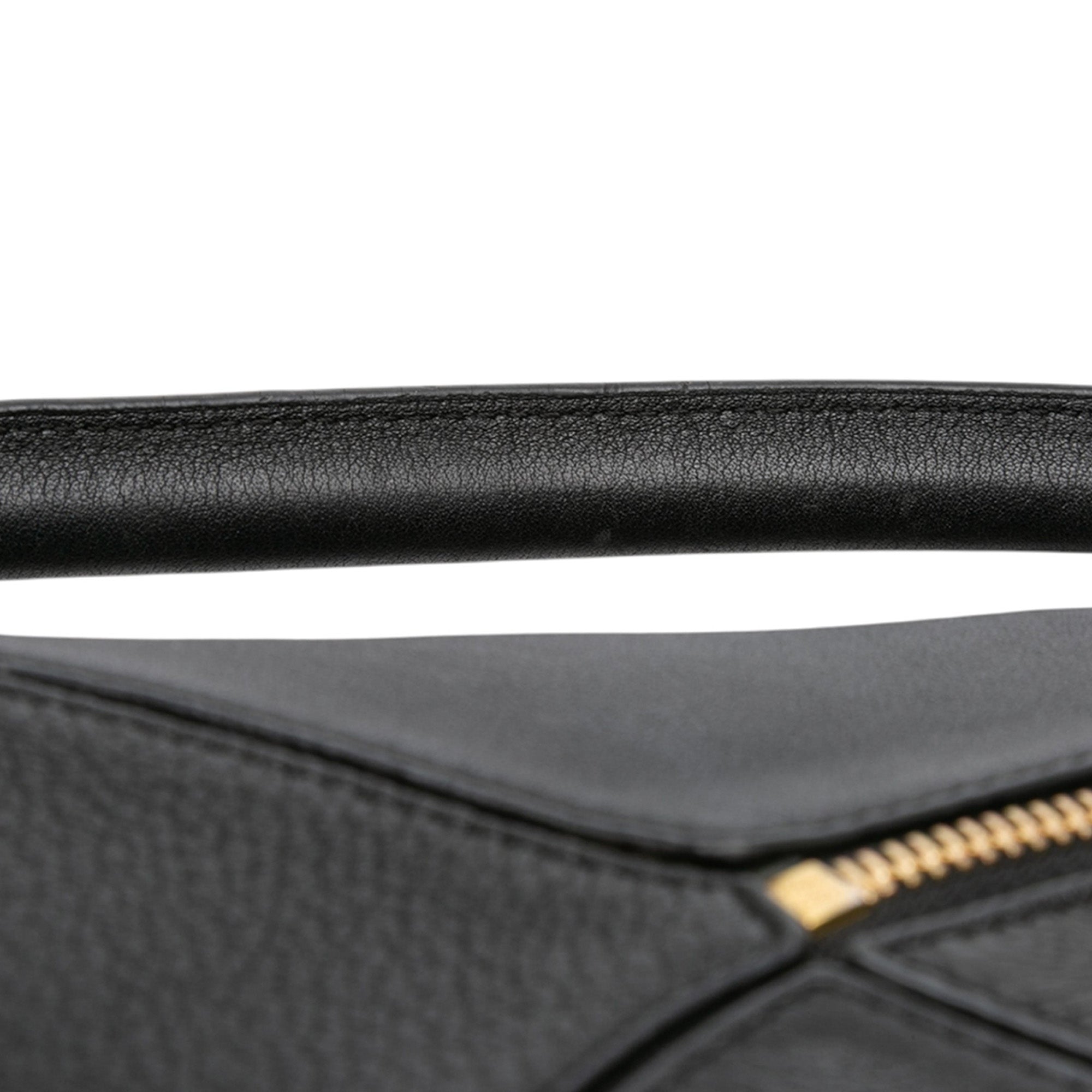 Medium Calfskin and Suede Puzzle Satchel