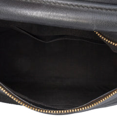 Medium Calfskin and Suede Puzzle Satchel