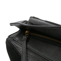 Medium Calfskin and Suede Puzzle Satchel