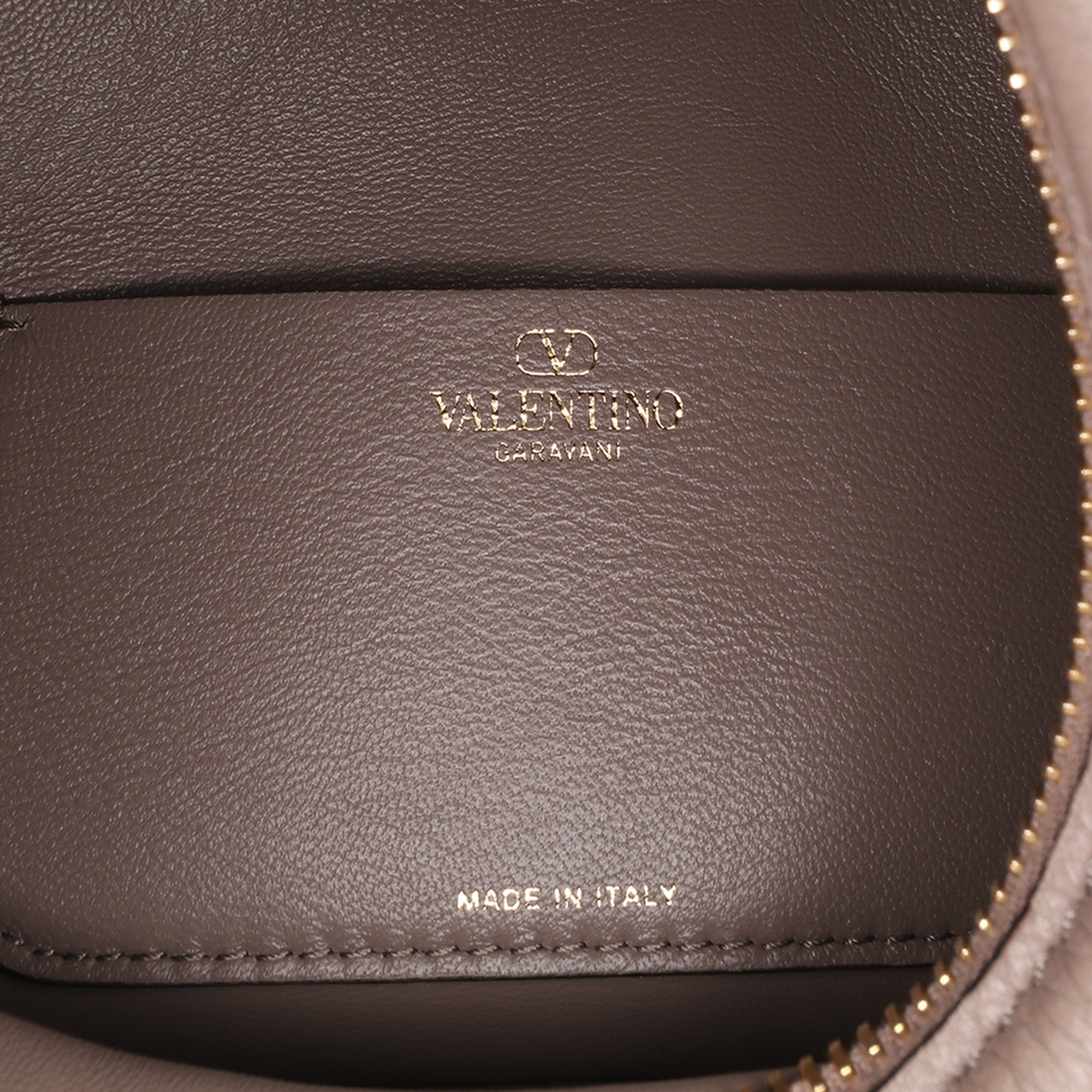 Medium Grainy Calfskin VLogo Moon Hobo
