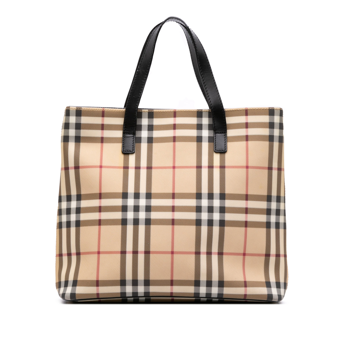 House Check Coated Canvas Tote