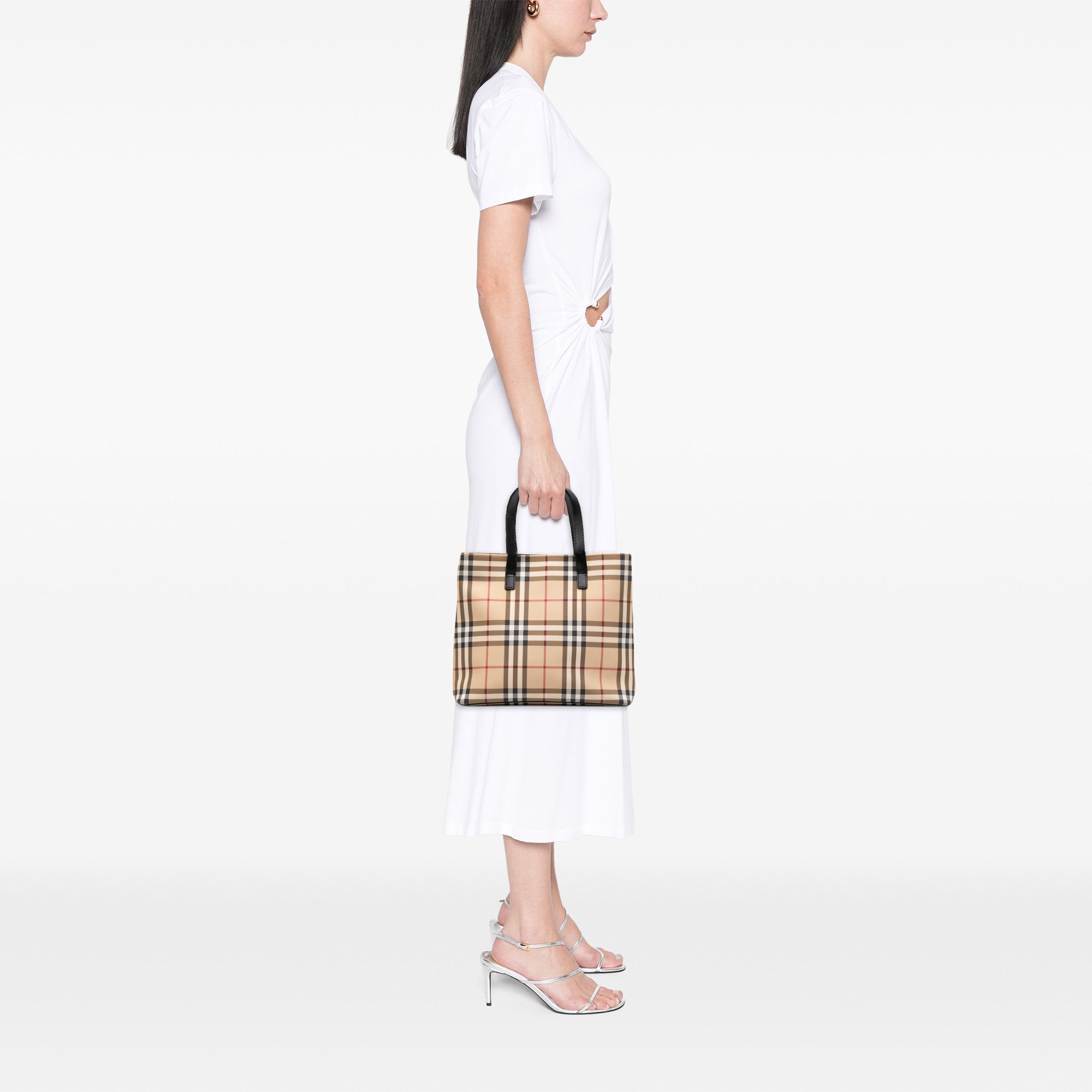 House Check Coated Canvas Tote