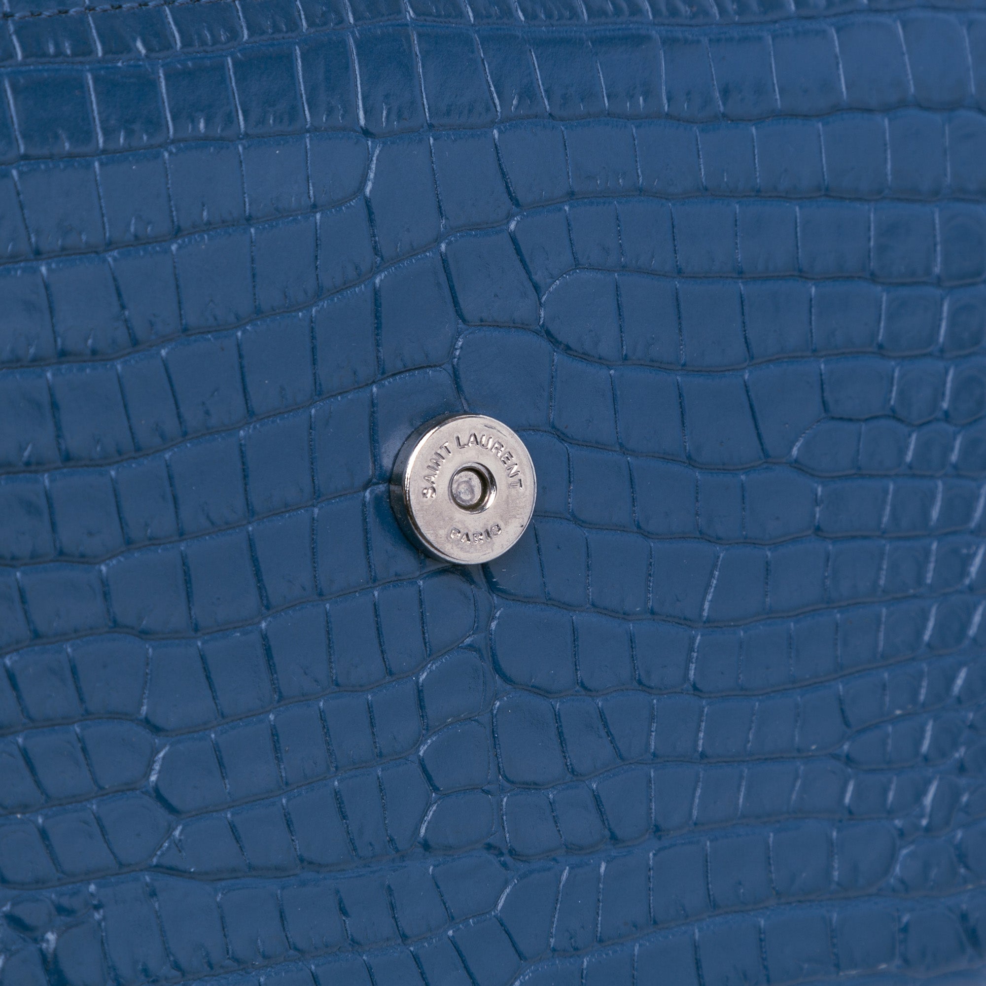 Medium Croc Embossed Monogram Sunset Bag