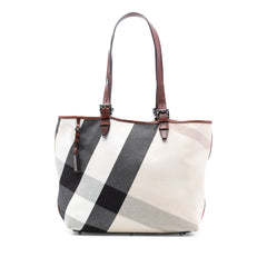 Mega Check Canvas Tote