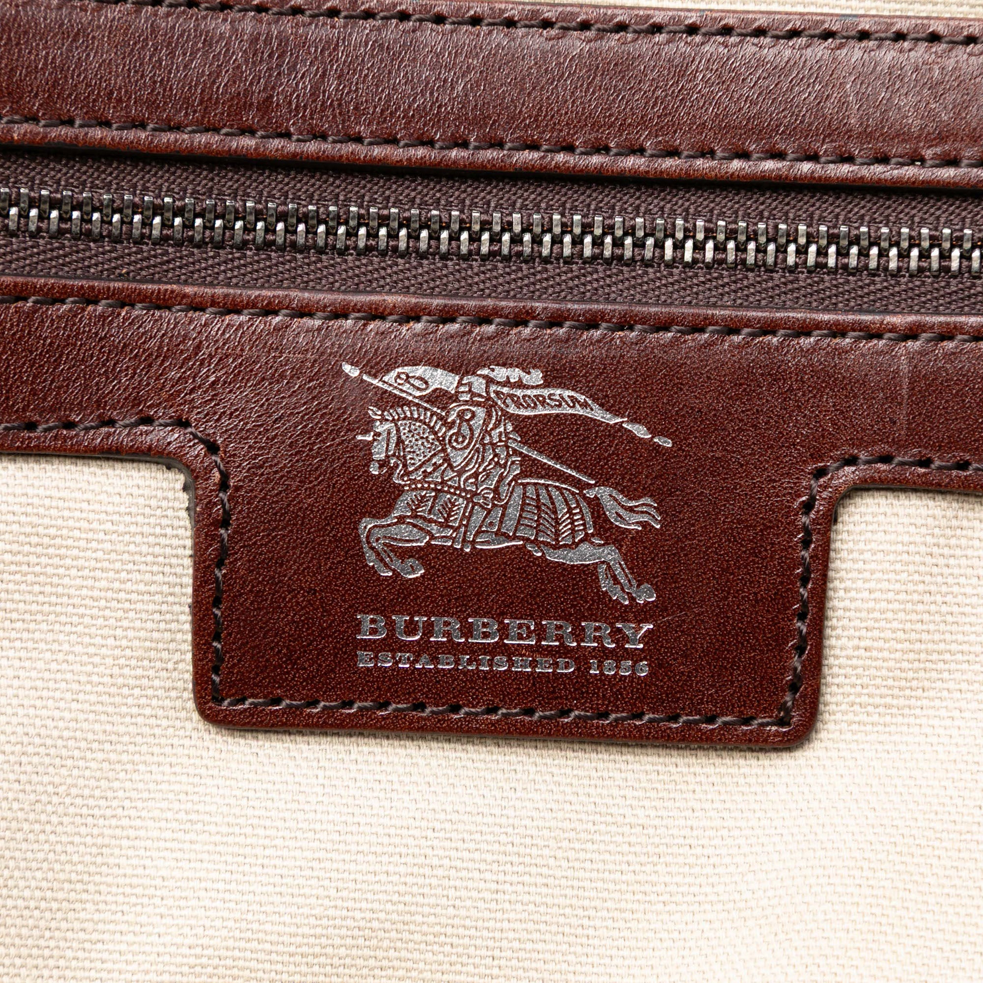 Mega Check Canvas Tote