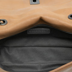 CC Aged Calfskin Diamond Stitch Flap