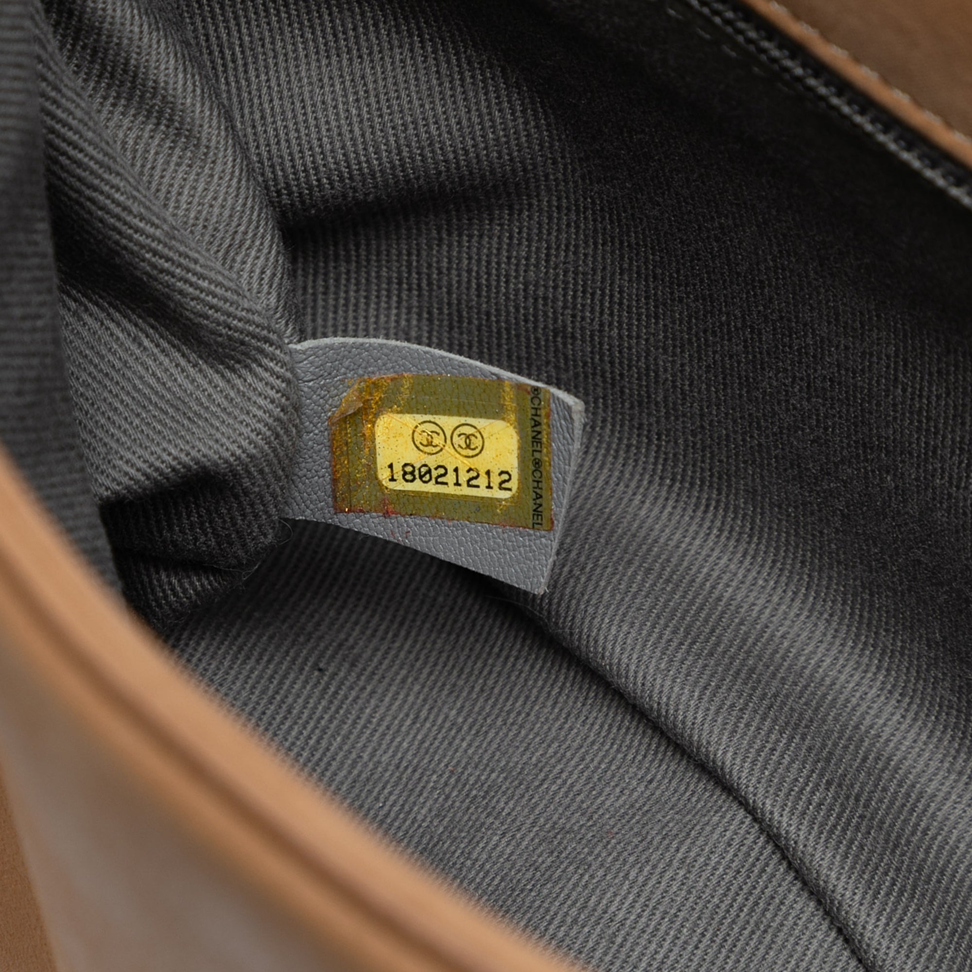 CC Aged Calfskin Diamond Stitch Flap