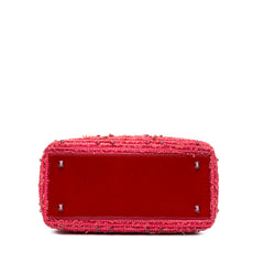 Medium Tweed Fringe Rhinestone Lady Dior