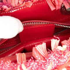 Medium Tweed Fringe Rhinestone Lady Dior