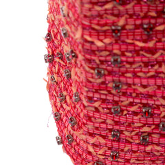 Medium Tweed Fringe Rhinestone Lady Dior