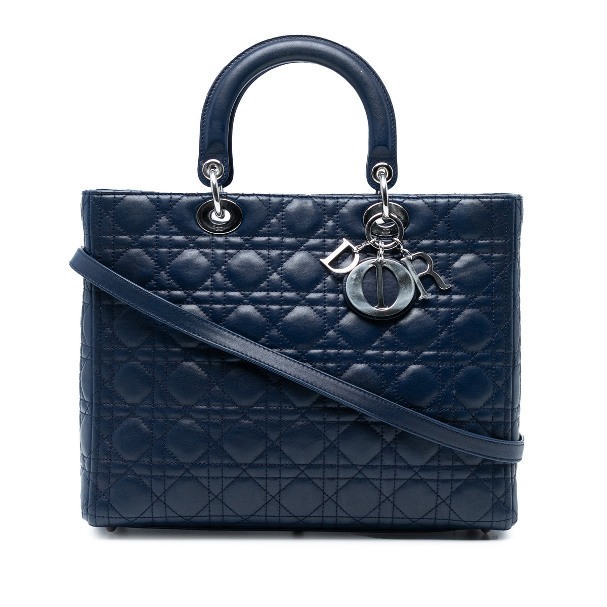 Large Lambskin Cannage Lady Dior