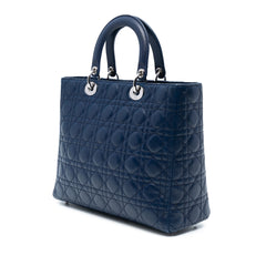 Large Lambskin Cannage Lady Dior