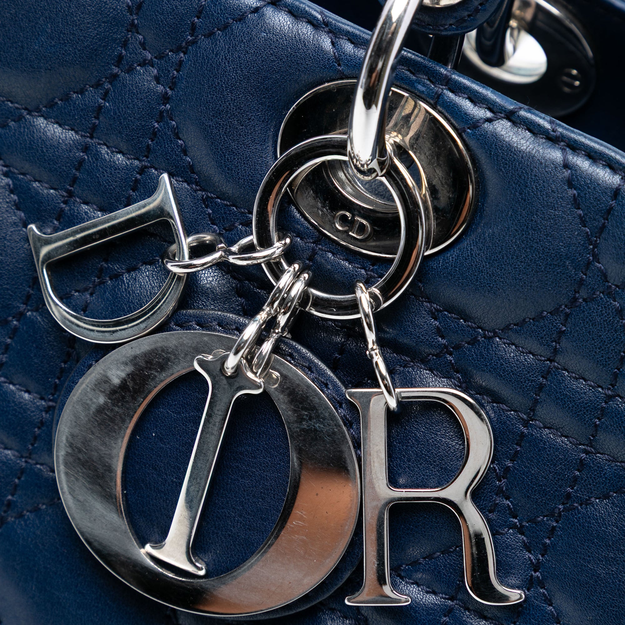 Large Lambskin Cannage Lady Dior