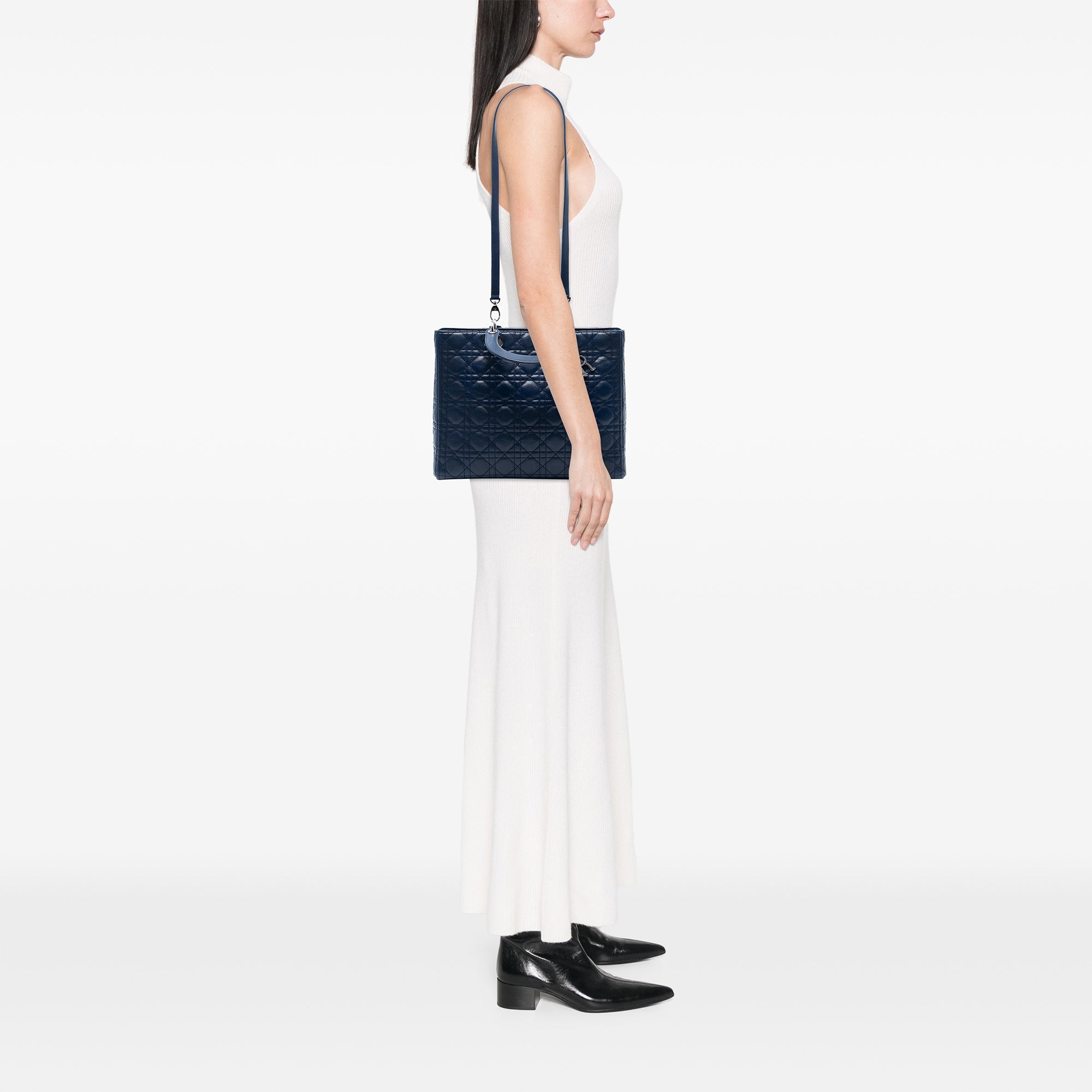 Large Lambskin Cannage Lady Dior