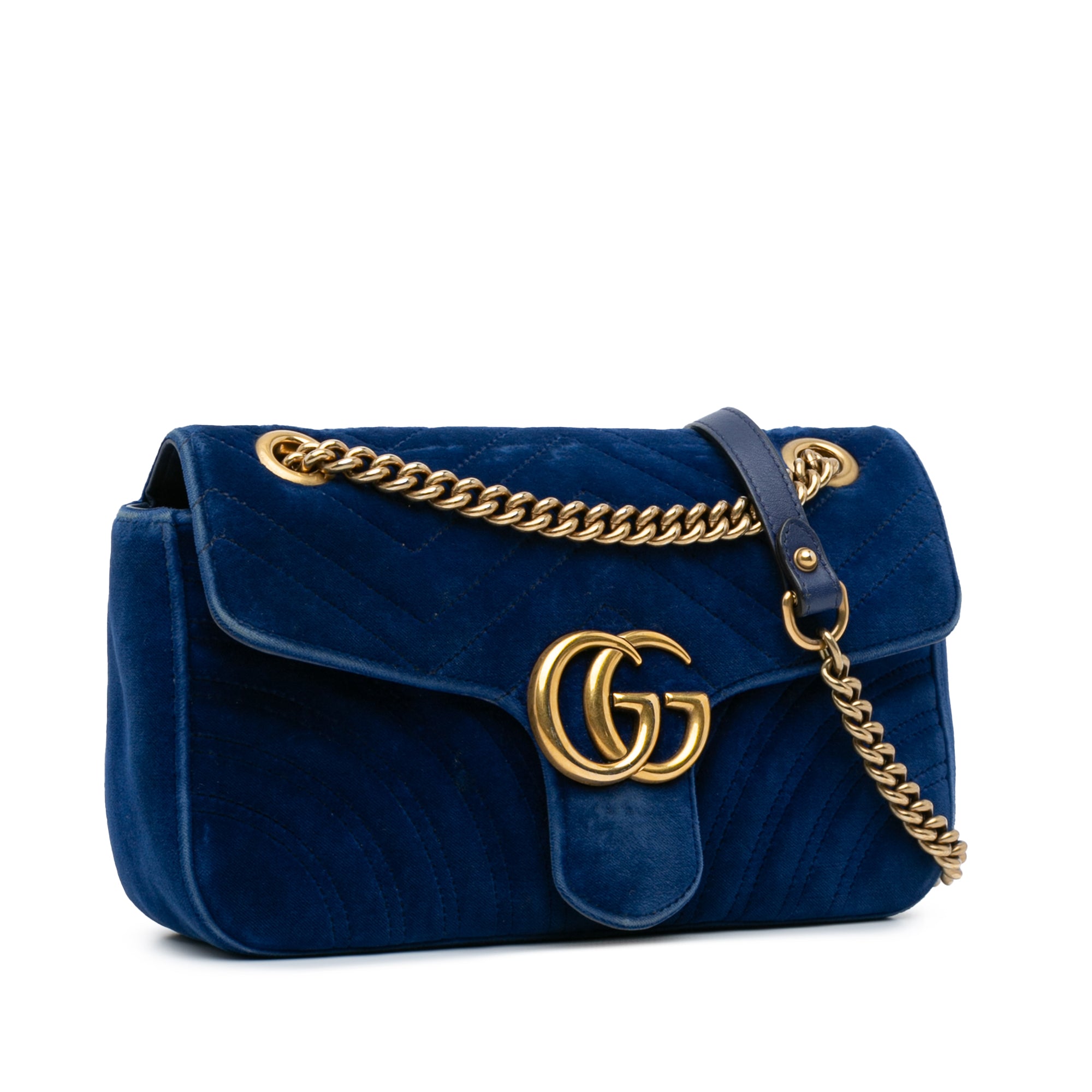 Mini GG Marmont Matelasse Velvet Crossbody_1