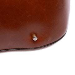 Small Leather Trimmed House Check Canvas Bridle Orchard Satchel