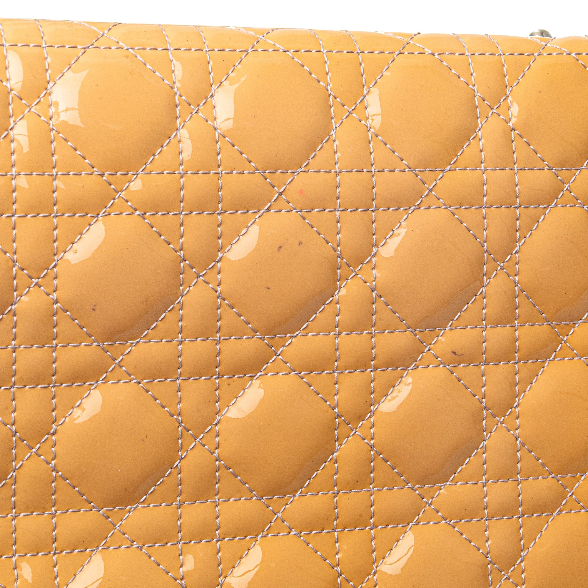 Large Patent Cannage Lady Dior