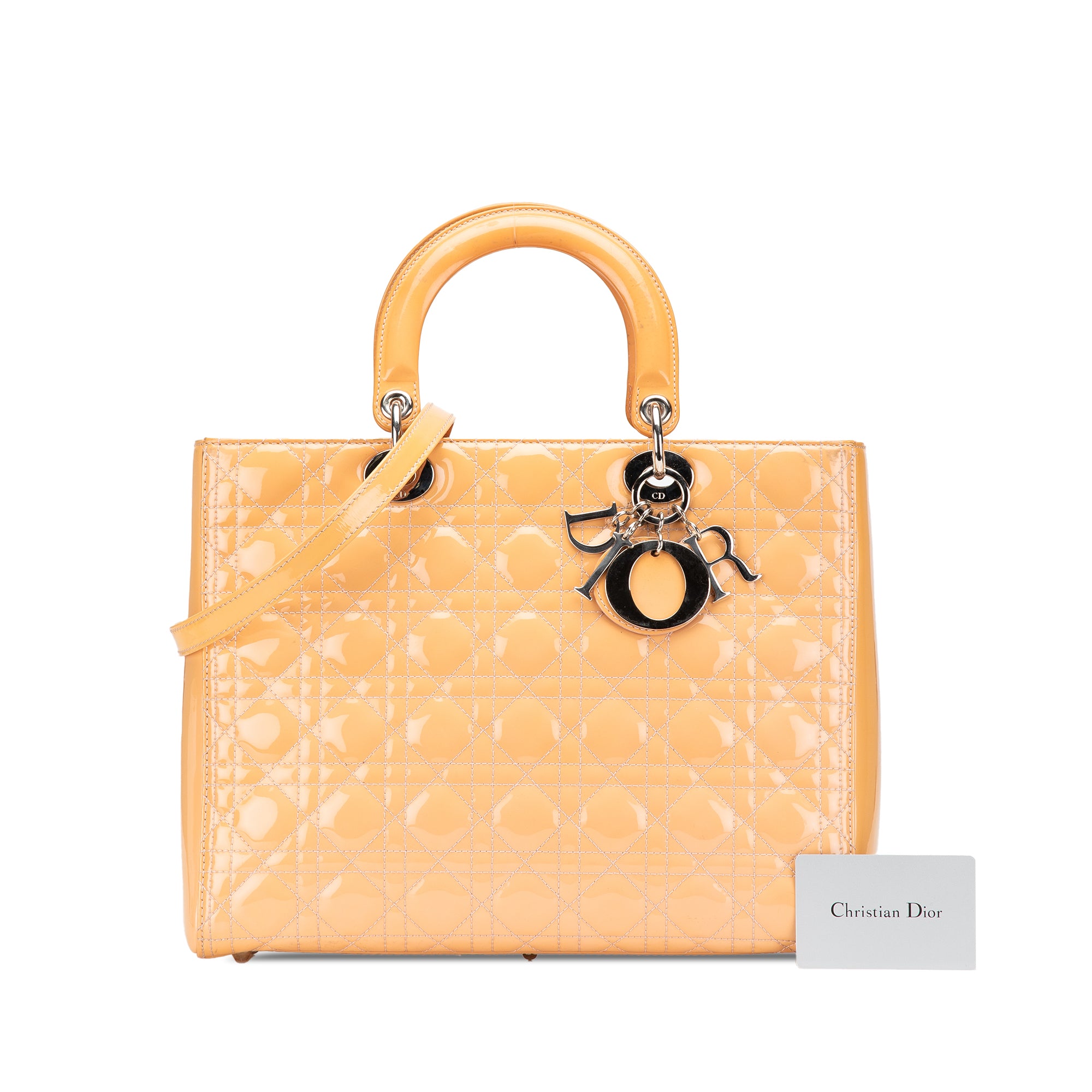 Large Patent Cannage Lady Dior