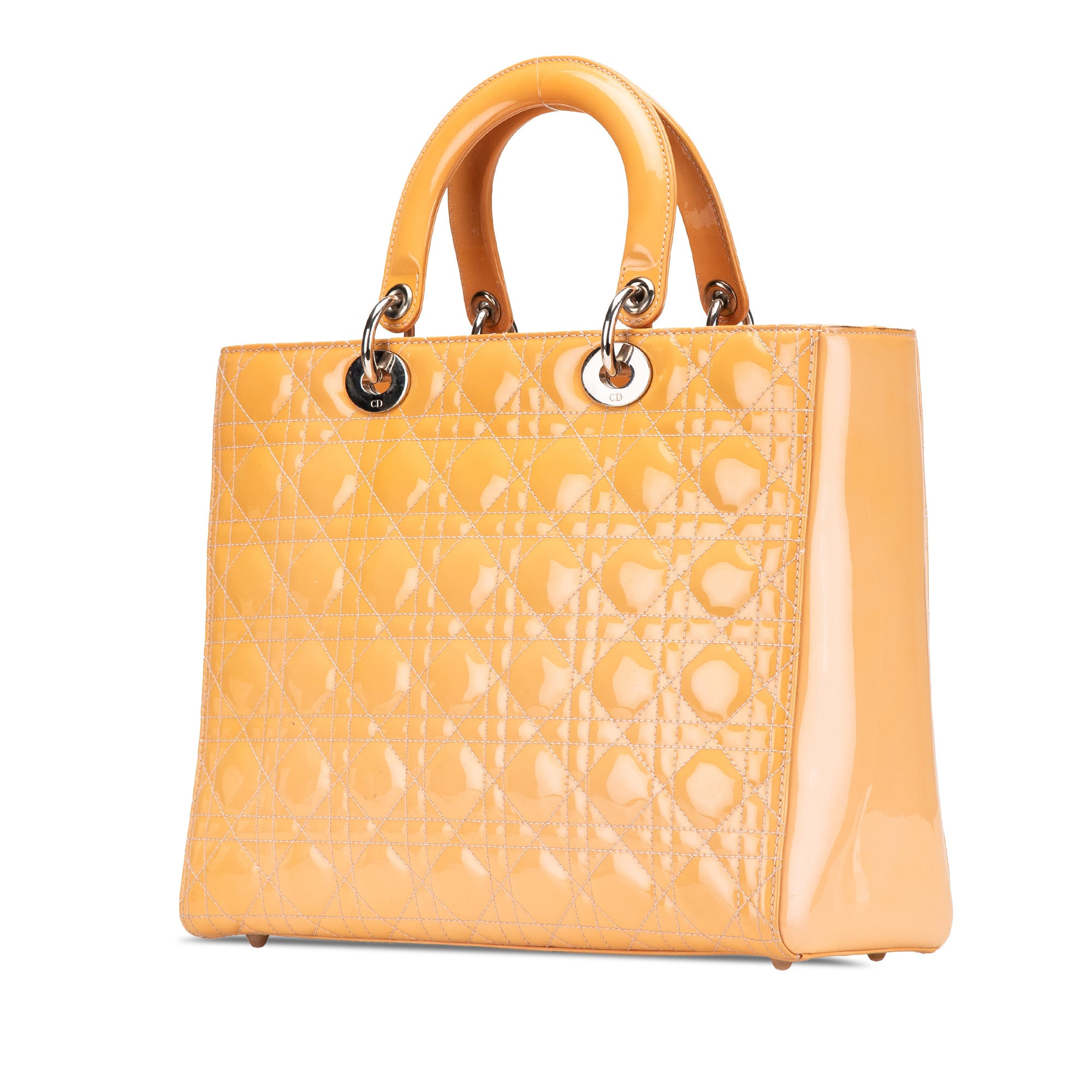Large Patent Cannage Lady Dior