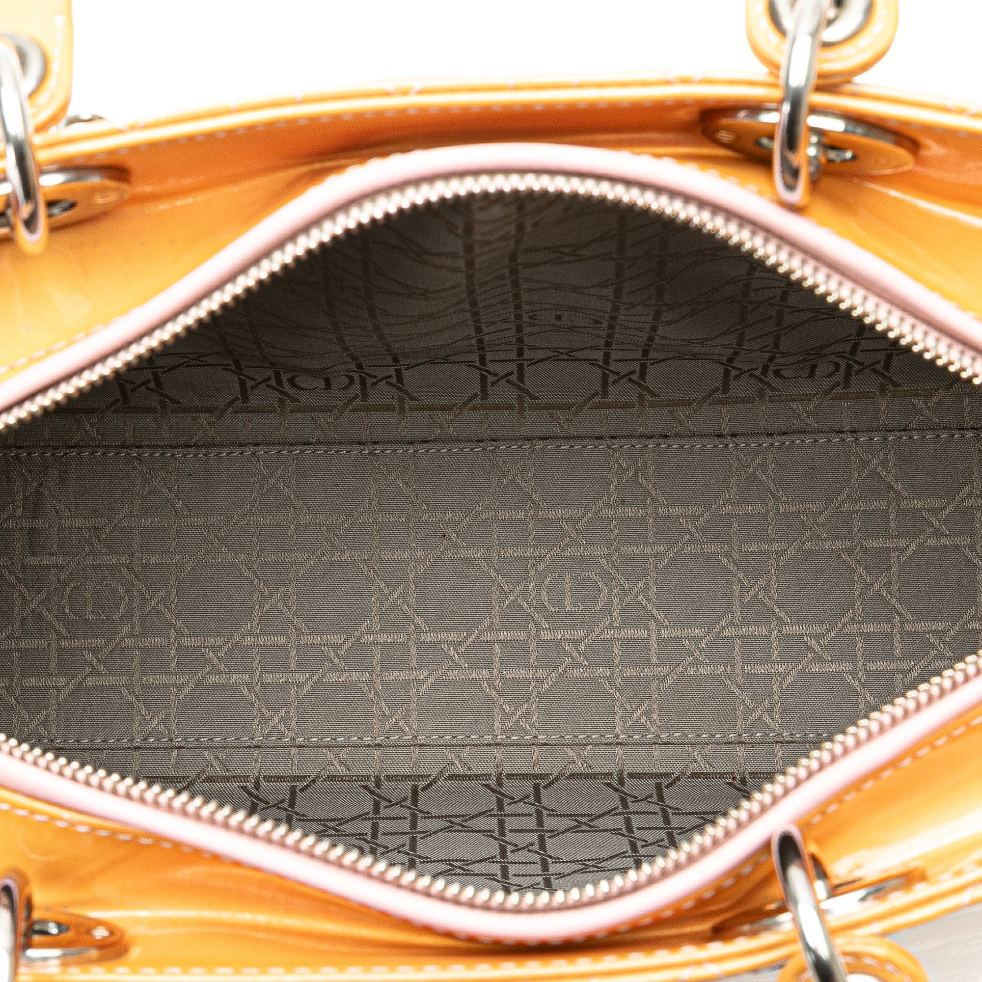 Large Patent Cannage Lady Dior