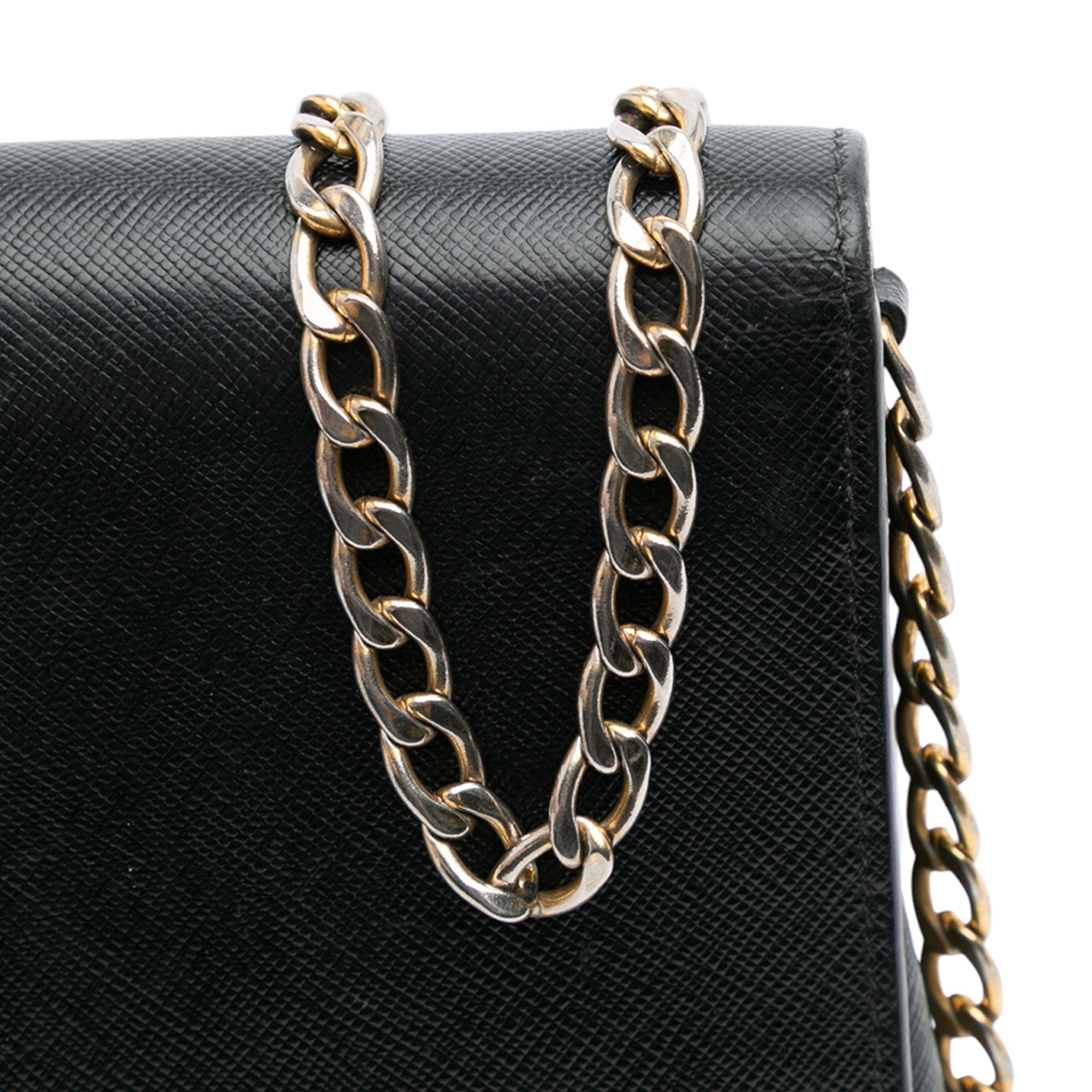 Saffiano Chain Crossbody