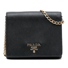 Saffiano Chain Crossbody