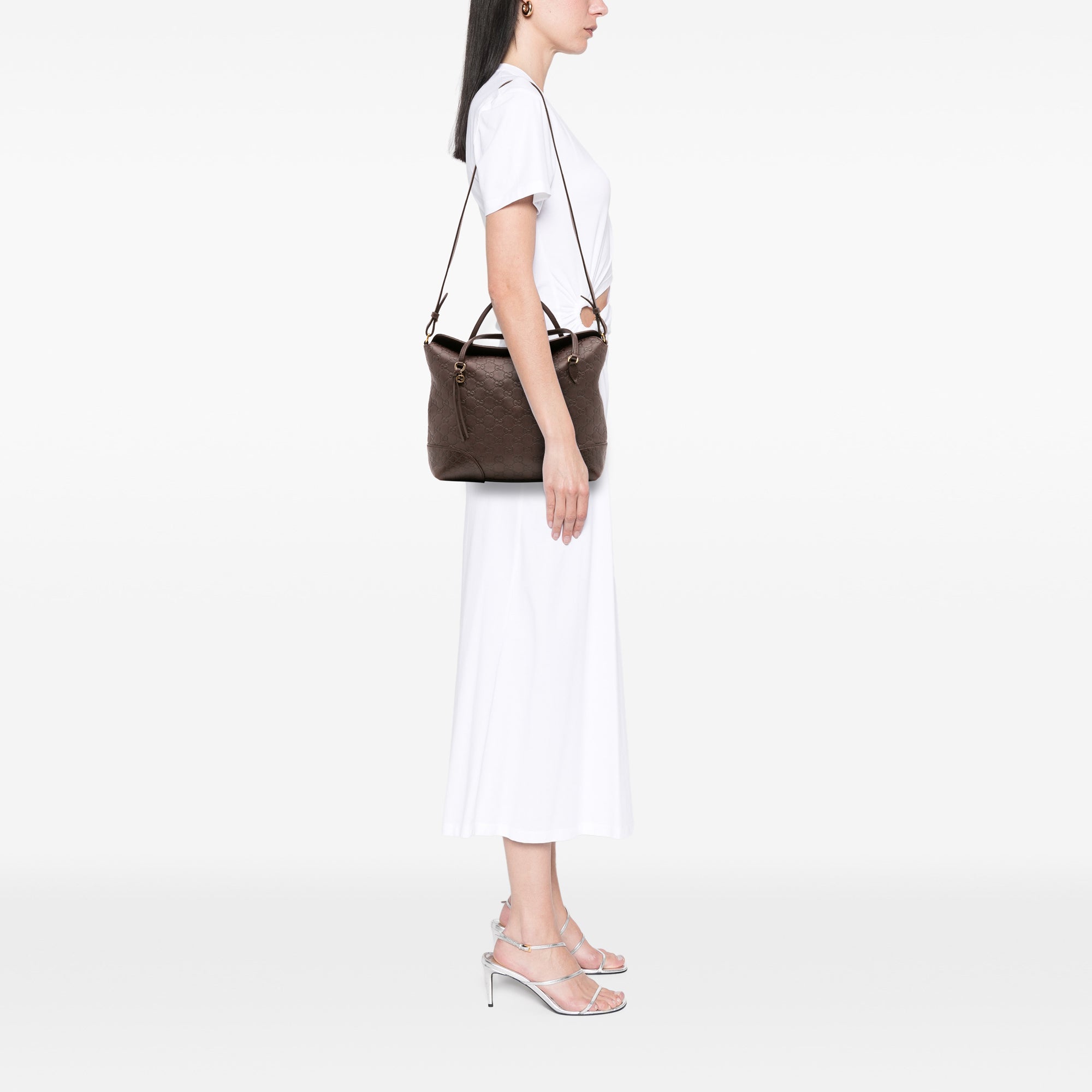 Medium Guccissima Bree Fold Over Tote