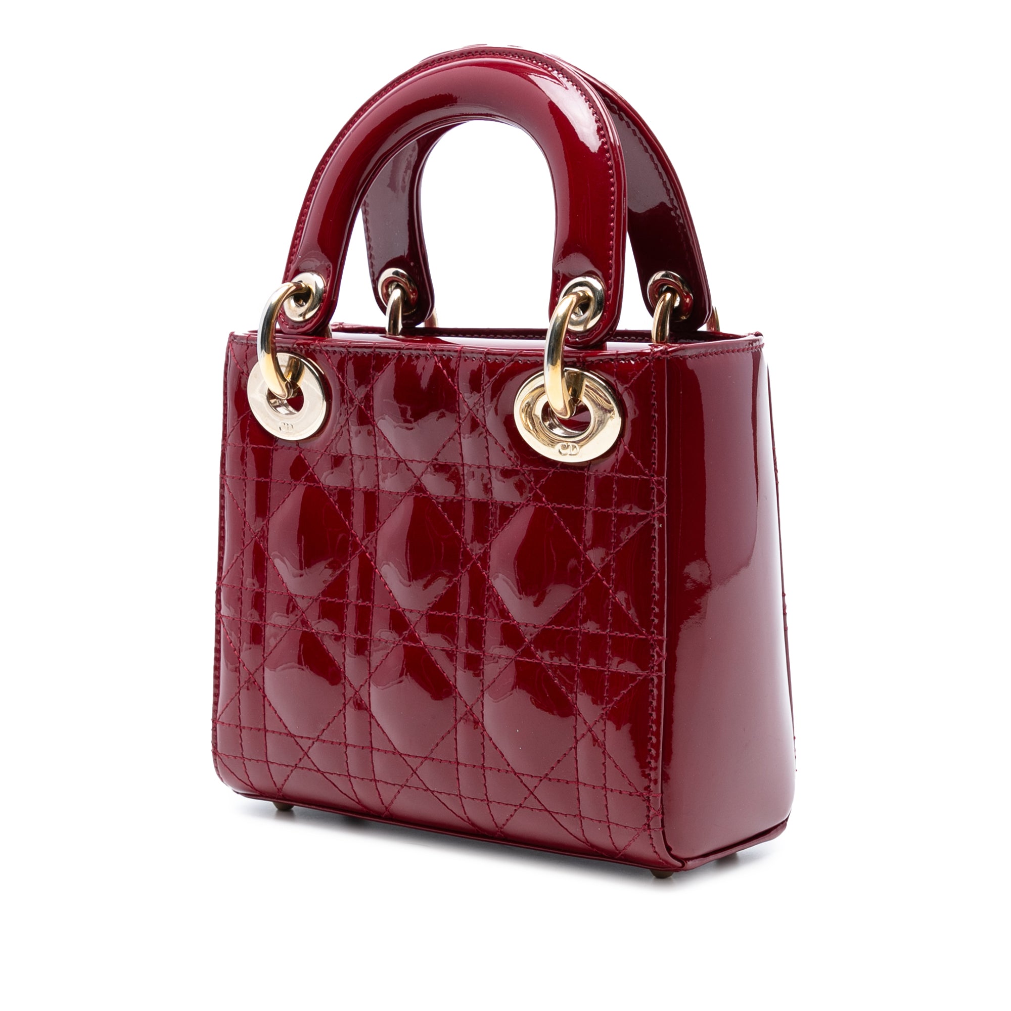 Mini Patent Cannage Lady Dior