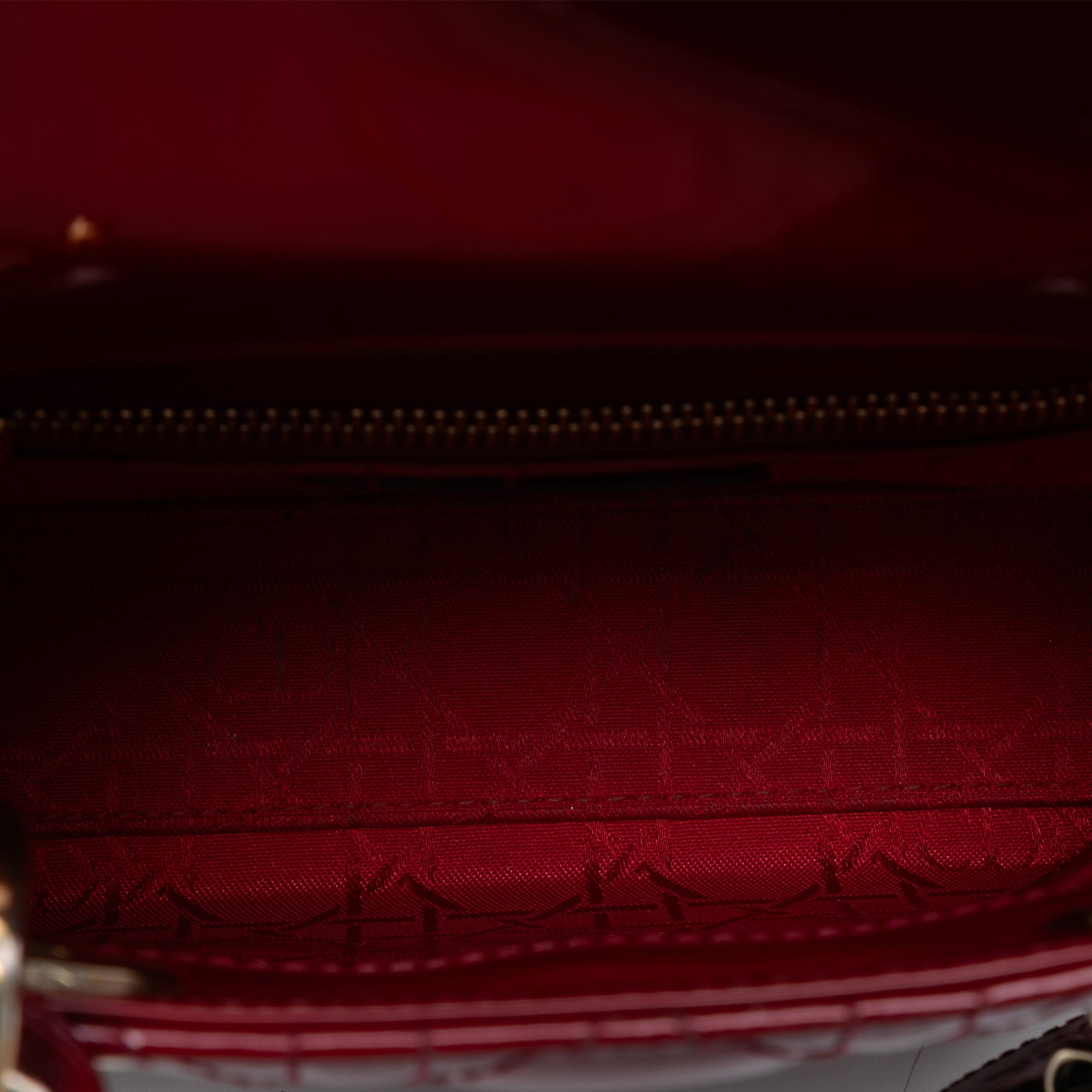 Mini Patent Cannage Lady Dior