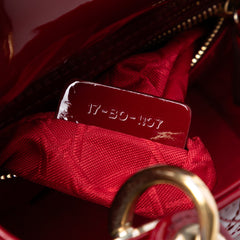 Mini Patent Cannage Lady Dior