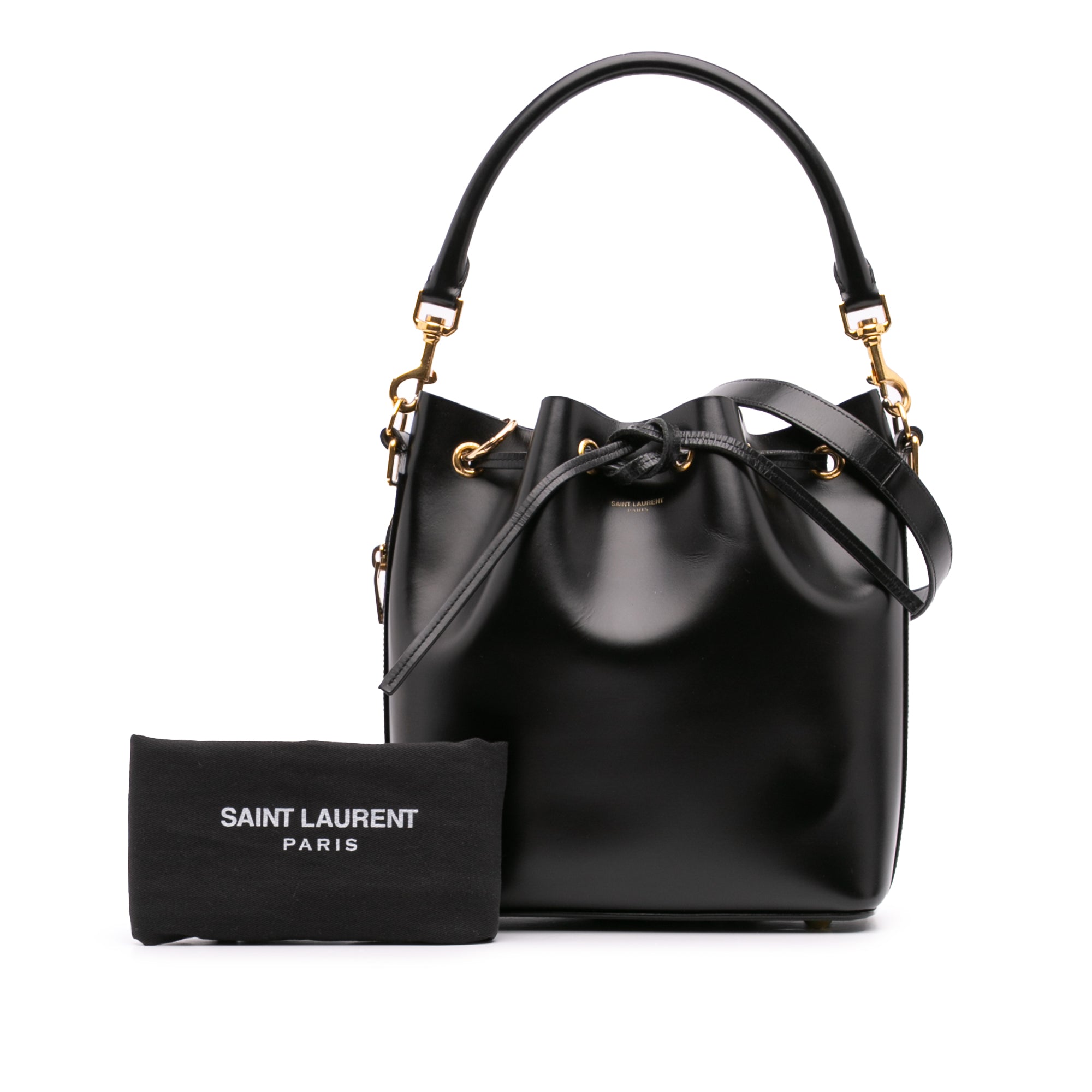 Medium Leather Emmanuelle Bucket Bag