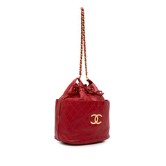 CC Quilted Lambskin Bucket Bag_1