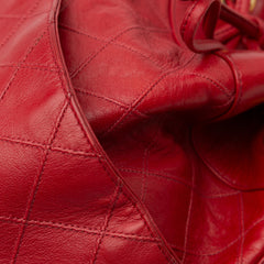 CC Quilted Lambskin Bucket Bag