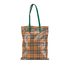 House Check Coated Canvas Tote